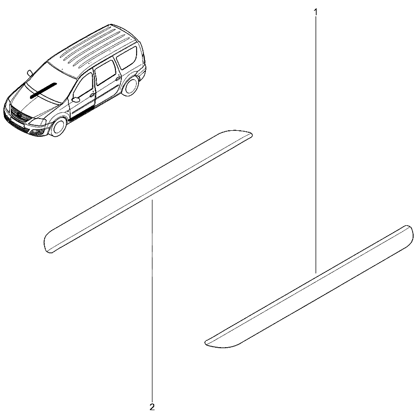 Накладка защитная порога пола