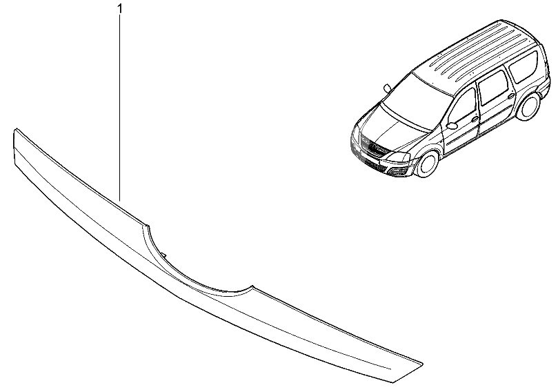 Молдинг решетки радиатора