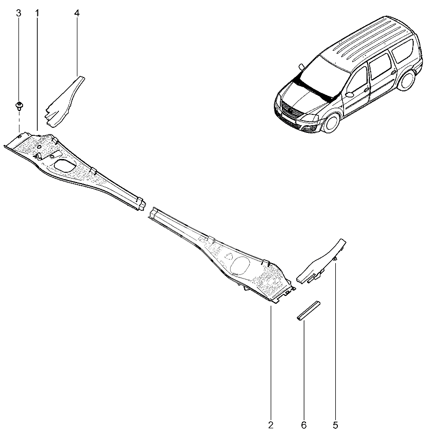 Решетка водоотводящего короба