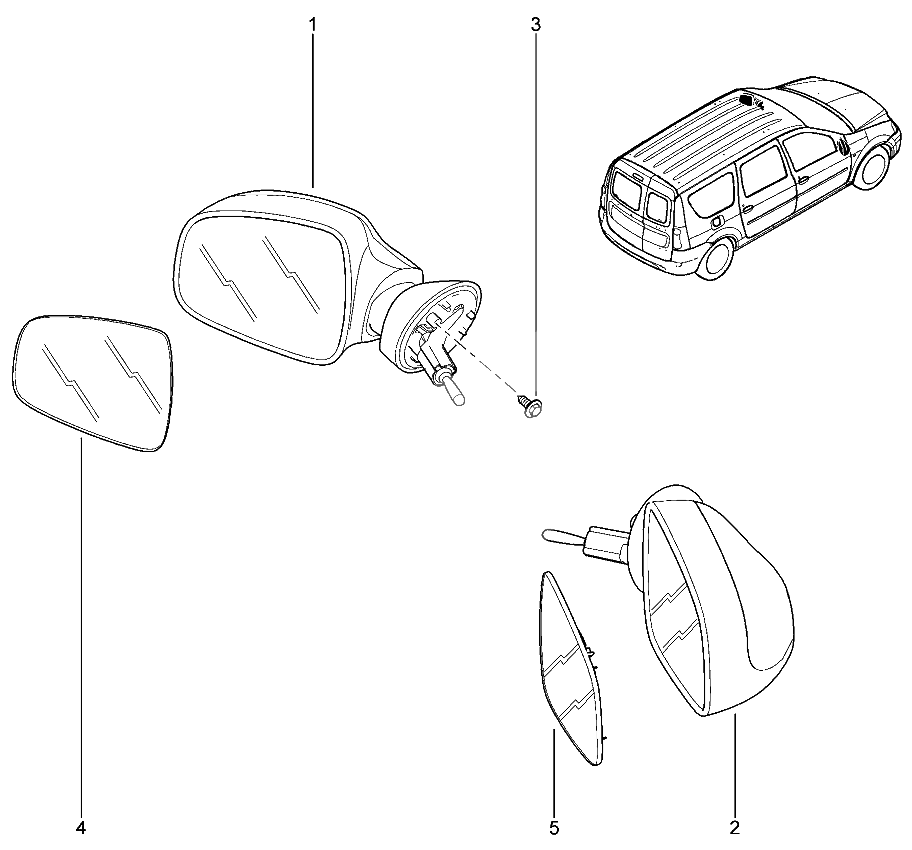 Зеркала заднего вида наружные
