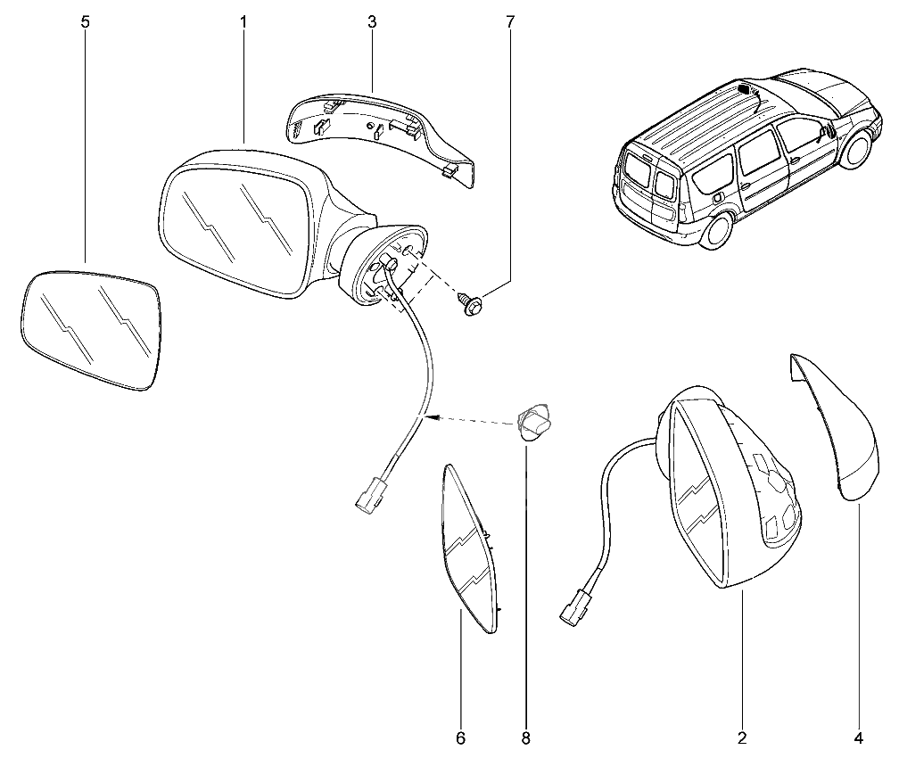Зеркала заднего вида наружные