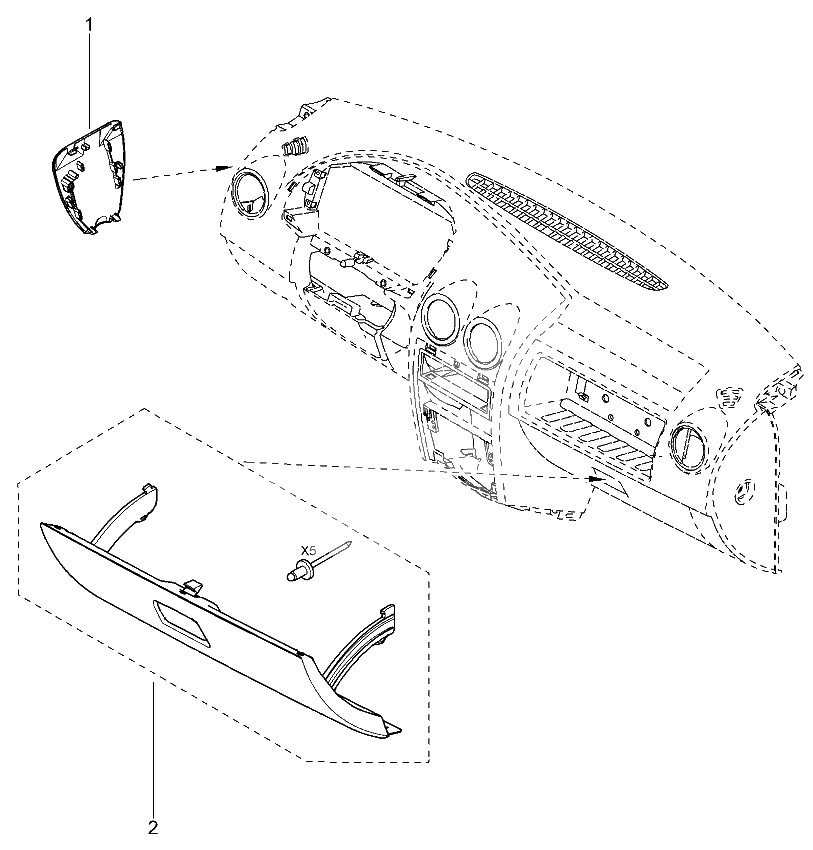 Крышка панели