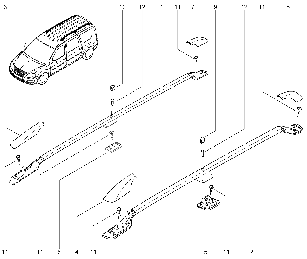 Ложемент багажника
