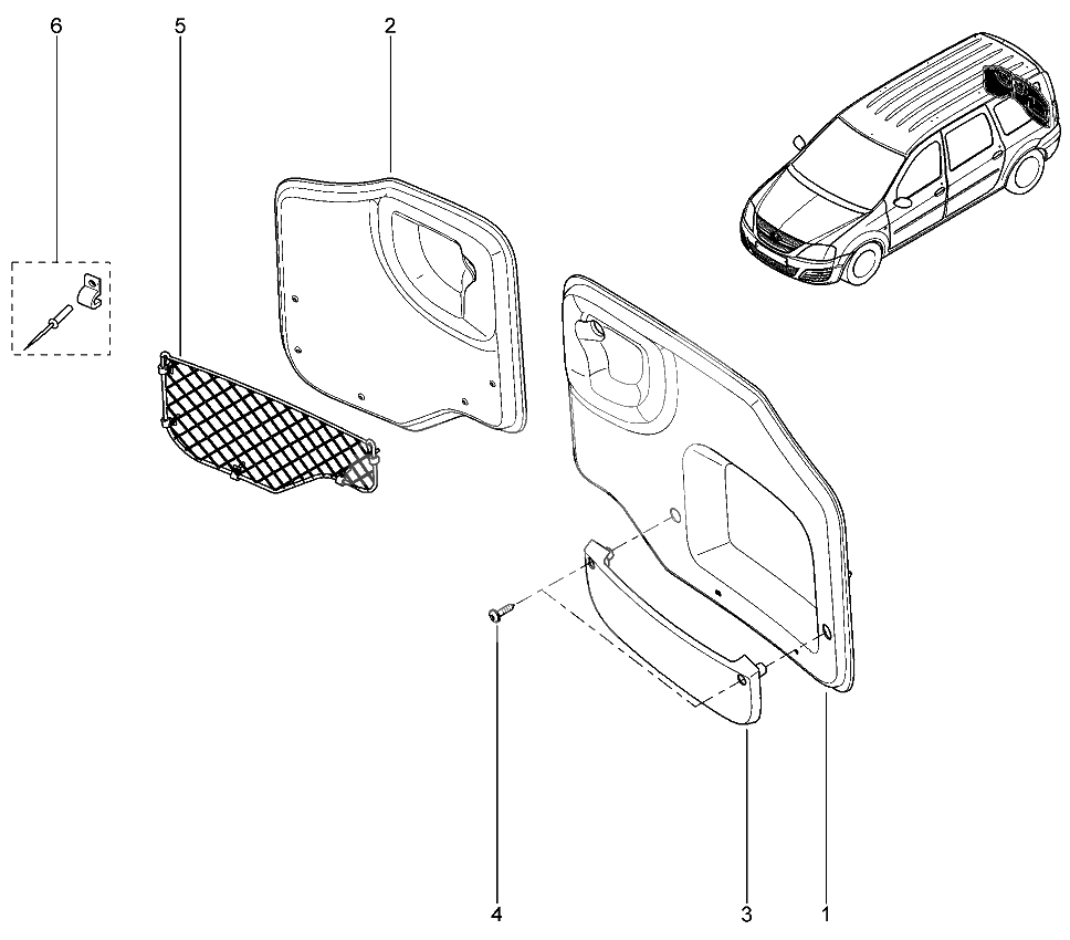 Обивка задних дверей