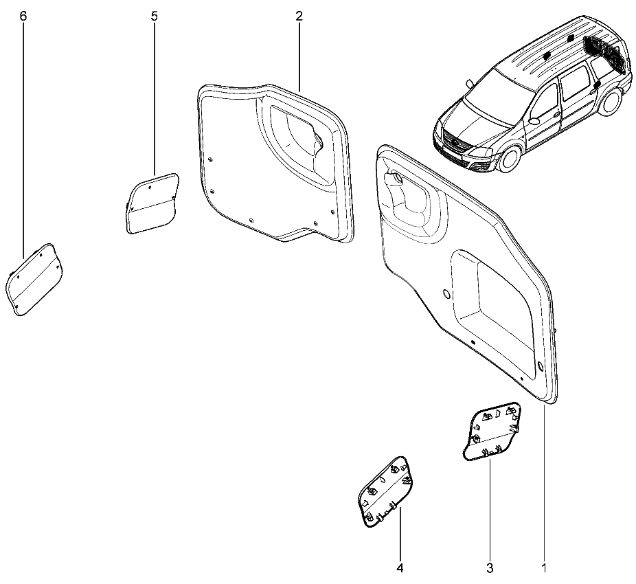 Обивка задних дверей