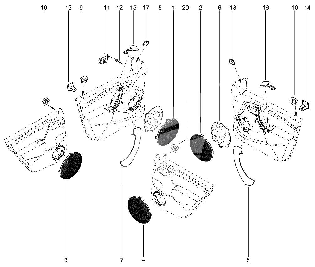 Ручки, динамики