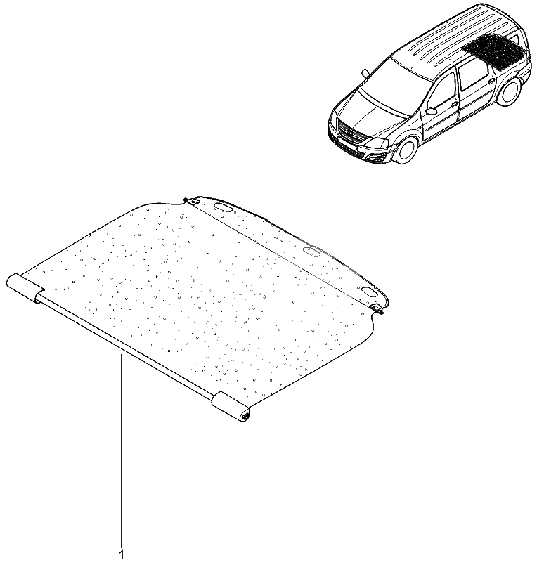 Полка багажника