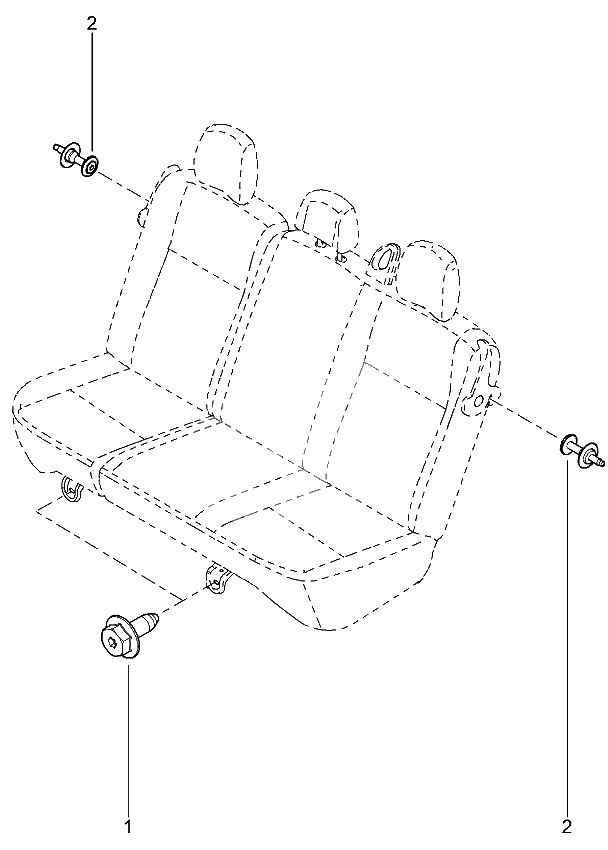 Сиденья задние