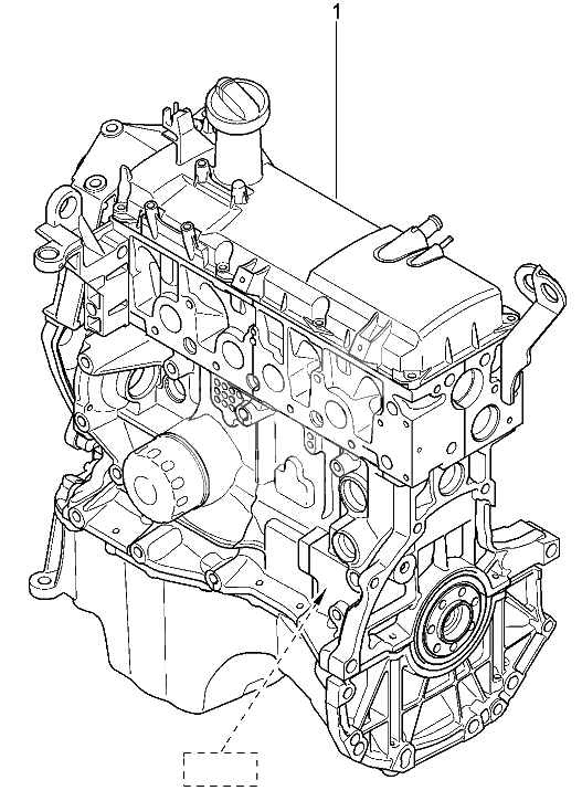Двигатель в сборе (8 КЛ)