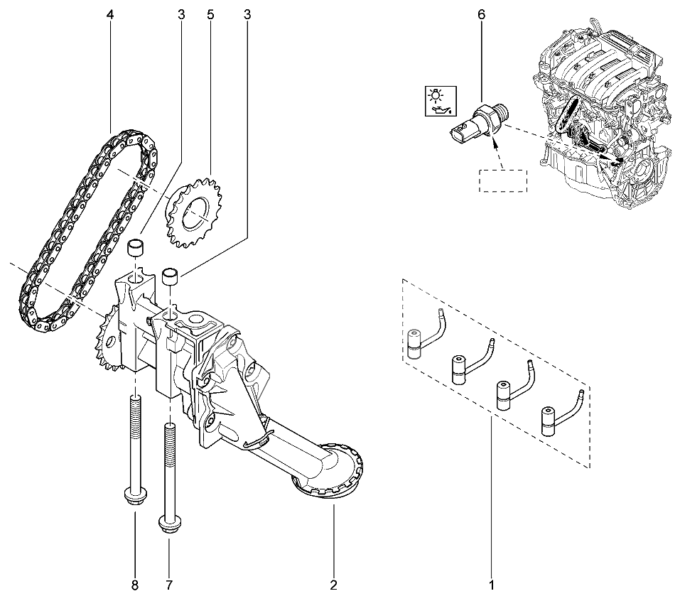 Масляный насос (16 КЛ)
