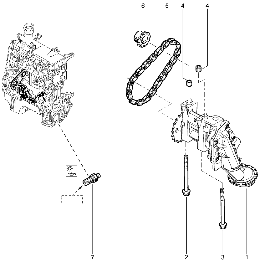 Масляный насос (8 КЛ)