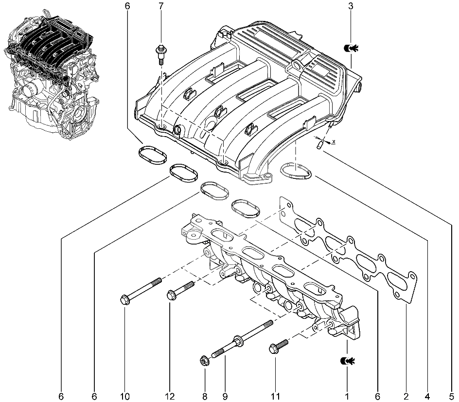 Впускной тракт (16 КЛ)