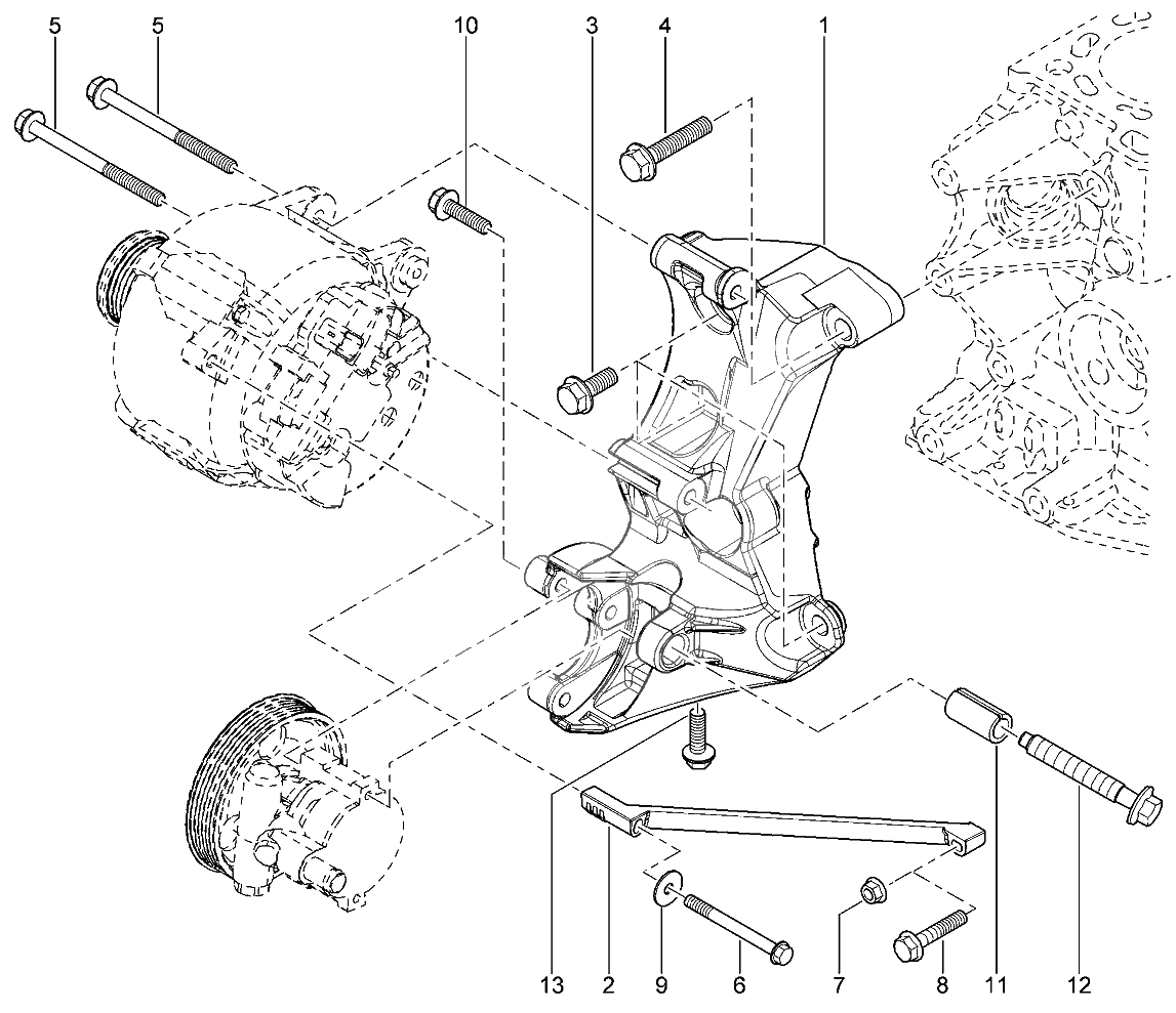 Кронштейн навесного оборудования (16 КЛ)