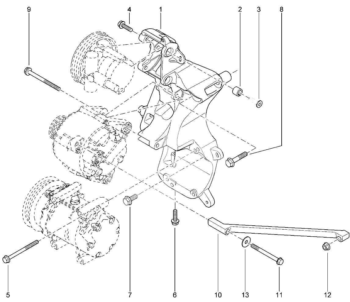 Кронштейн навесного оборудования (16 КЛ)