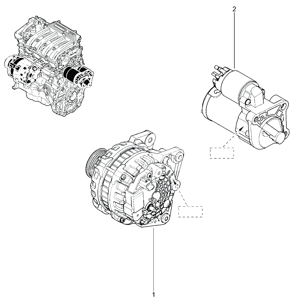 Генератор и стартер (8 КЛ)