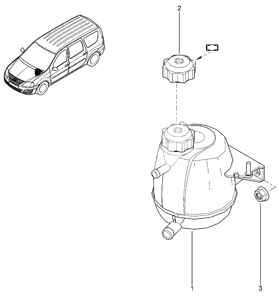 Бачок расширительный