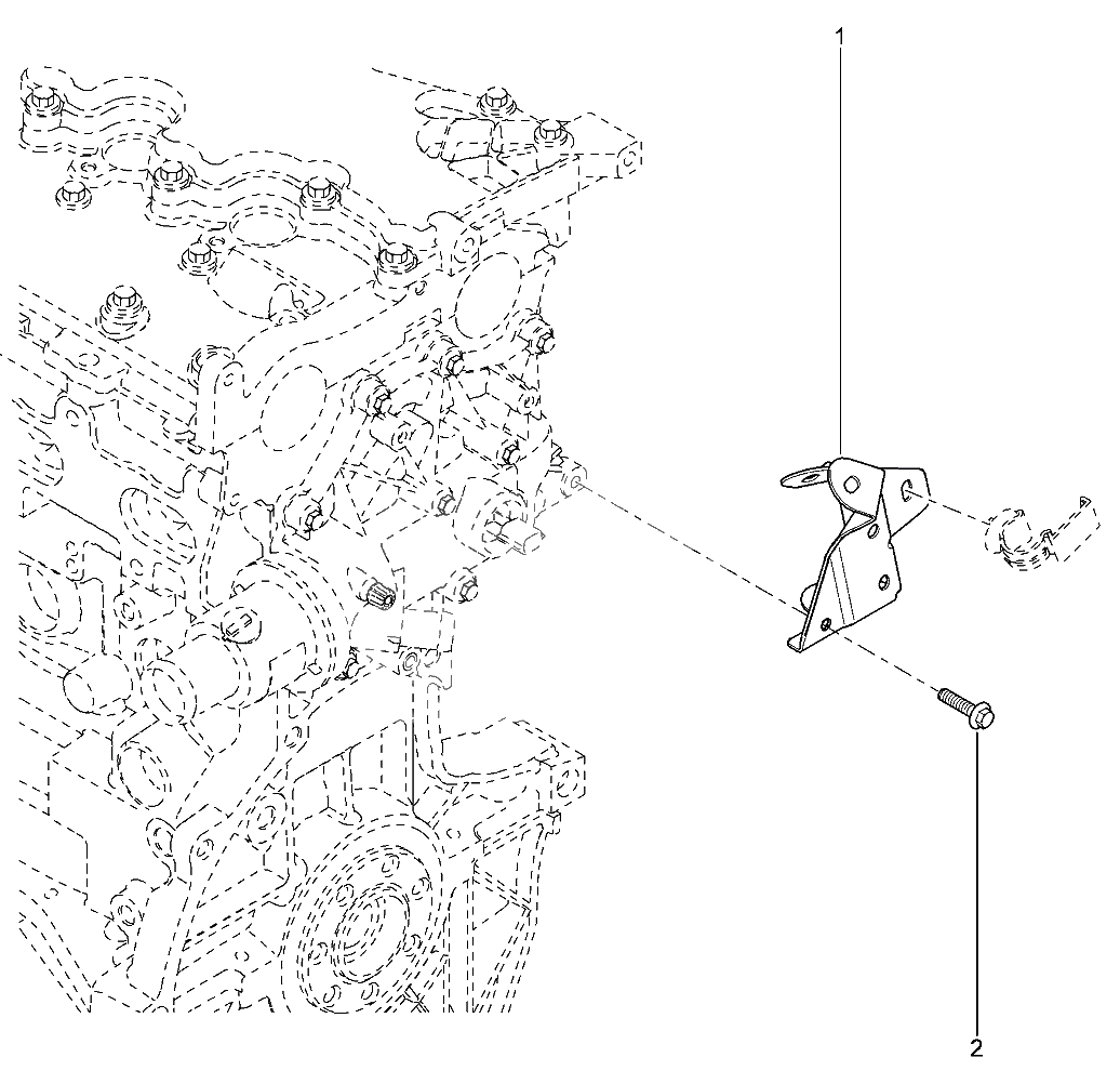 Кронштейн системы охлаждения двигателя (8 КЛ)
