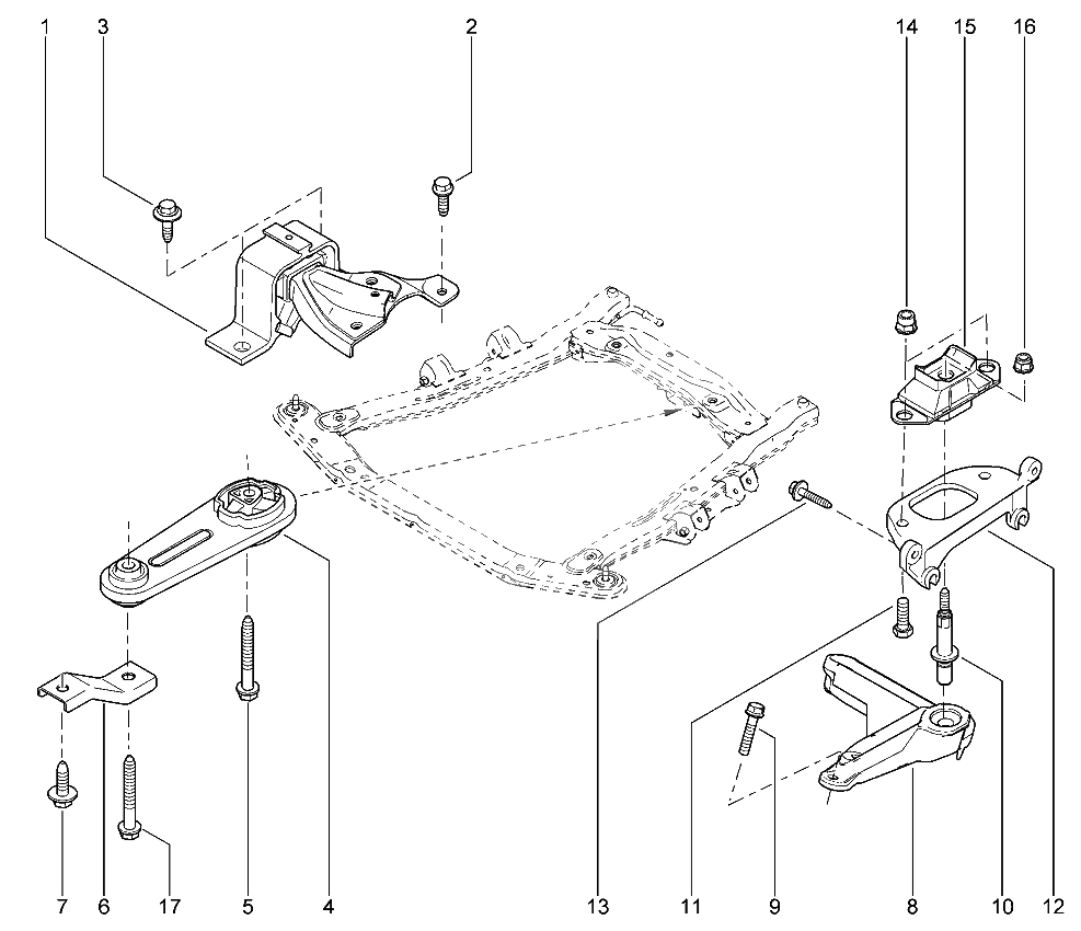 Подвеска двигателя
