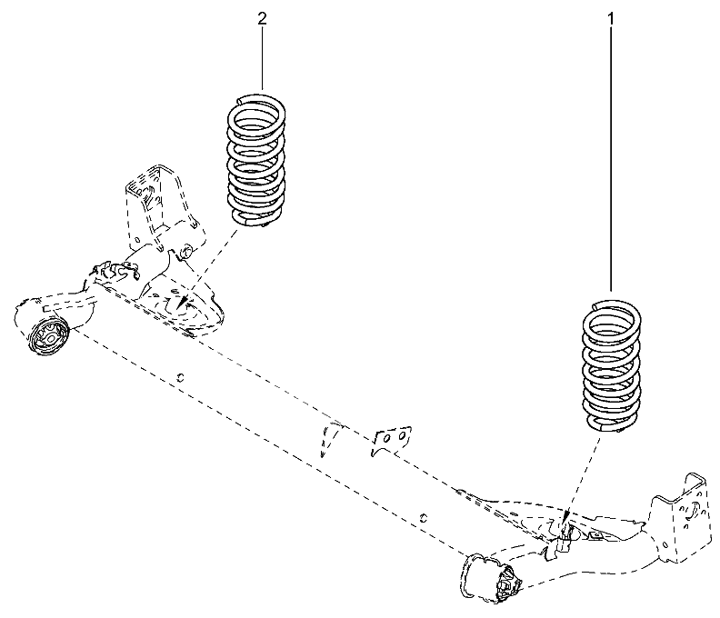 Пружины задние