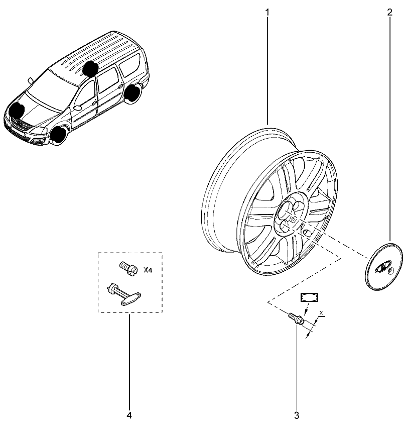 Диск колеса (литой)