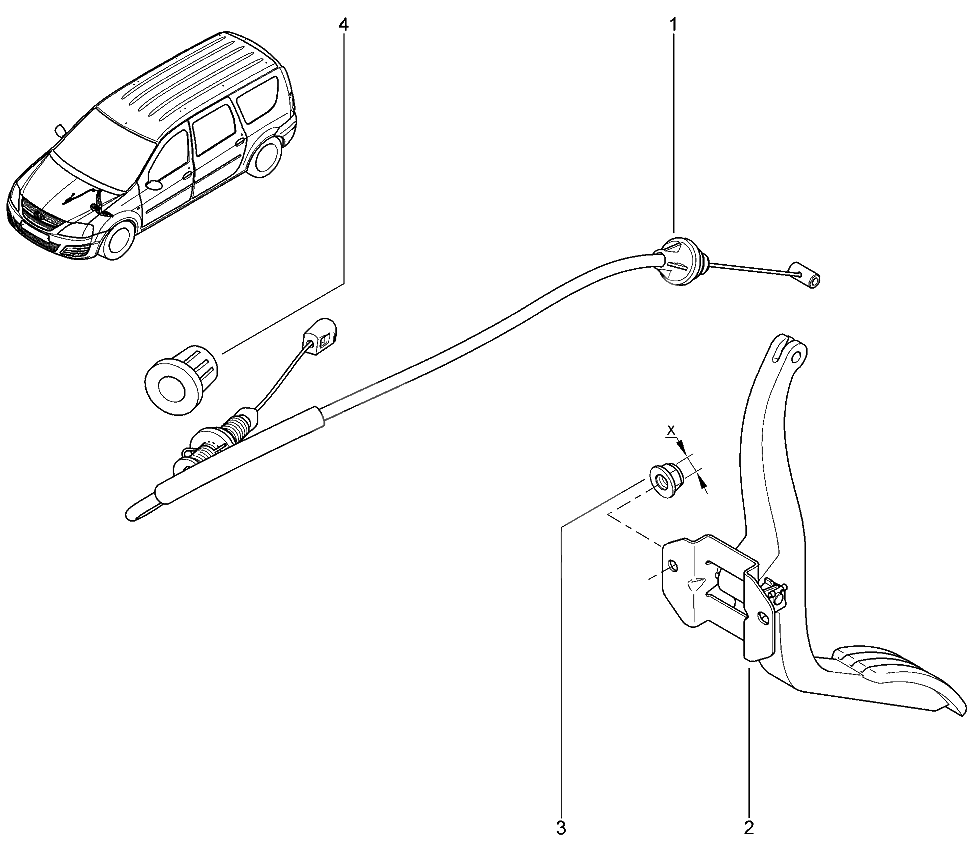 Привод тормозов