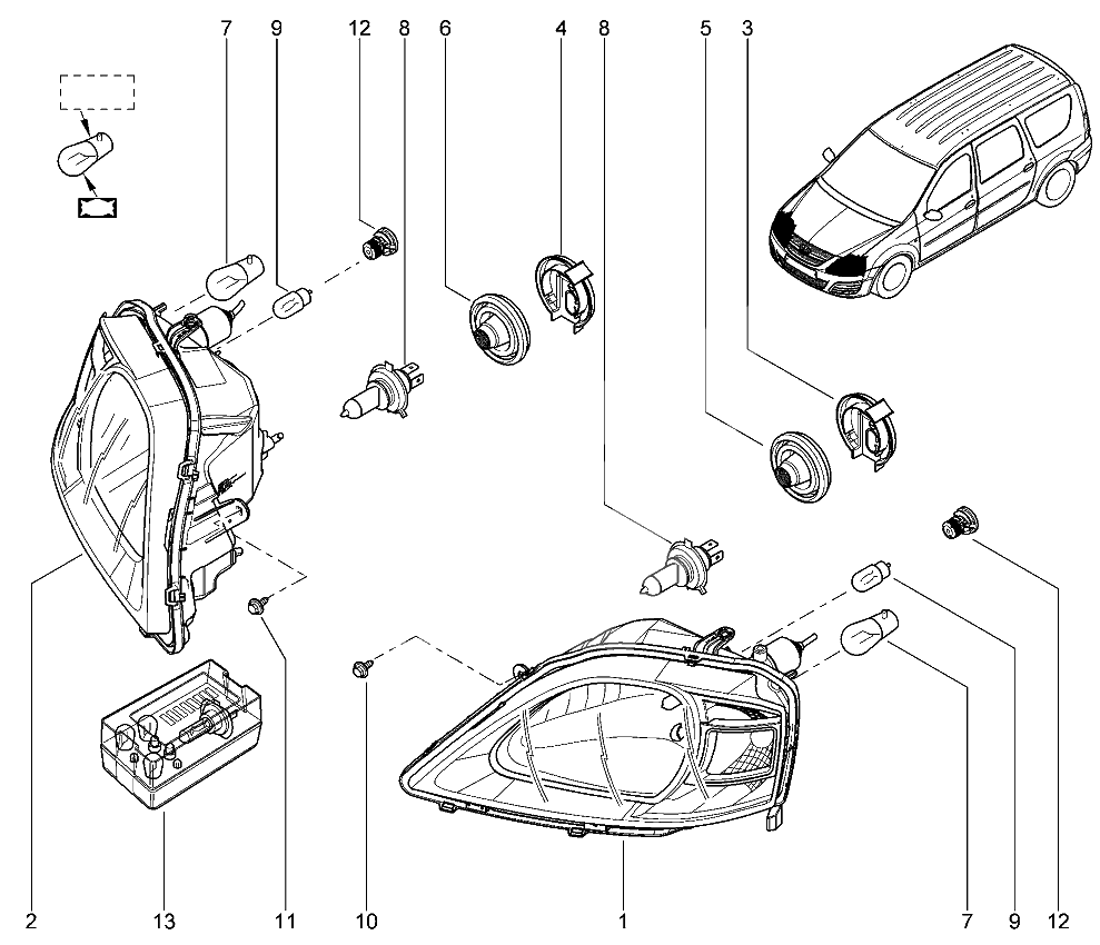 Фары передние