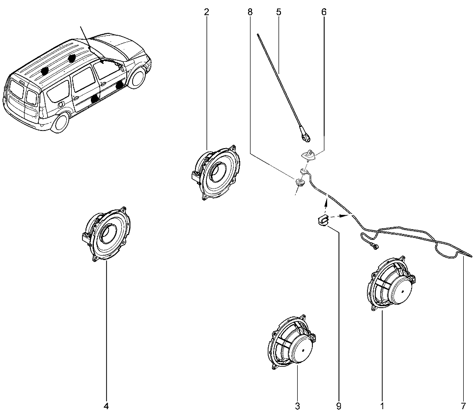 Антенна, динамики