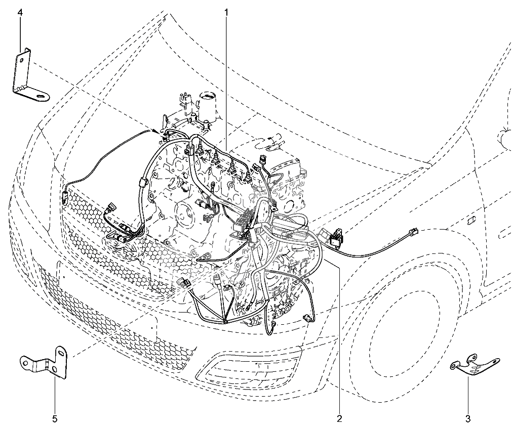 Жгуты проводов подкапотные