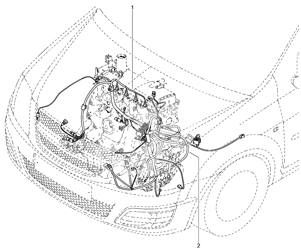 Жгуты проводов подкапотные