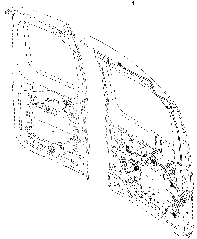 Жгут проводов задней двери