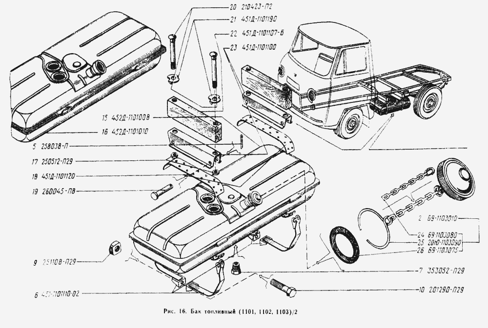 Пробка топливного бака
