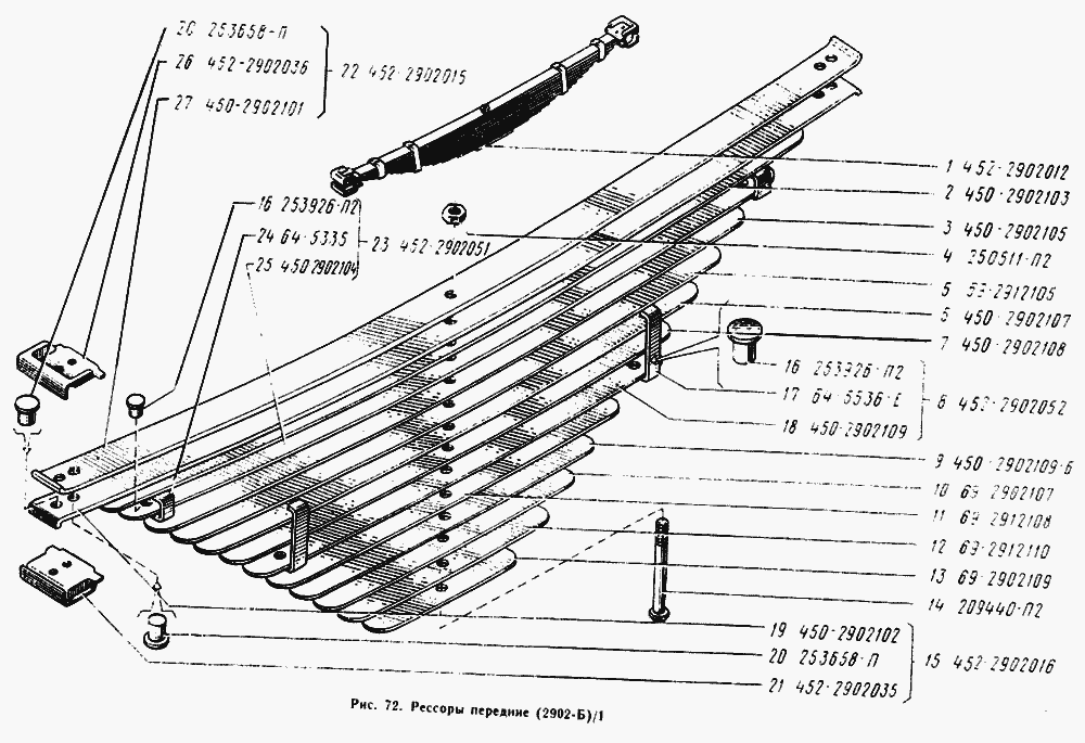 Рессоры передние