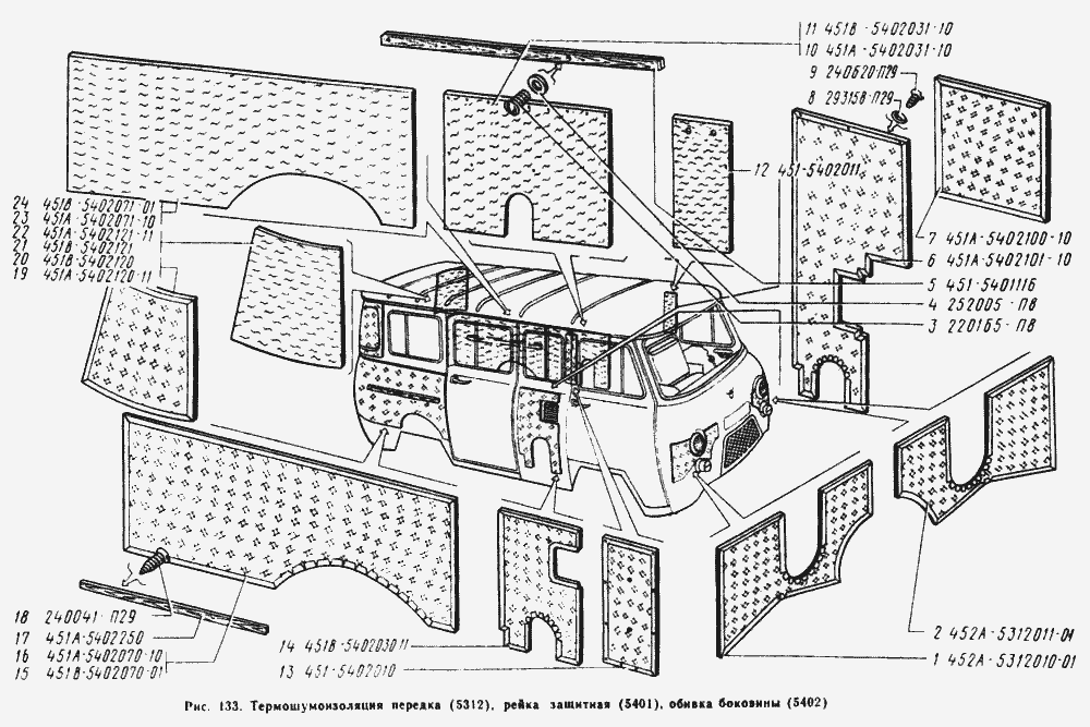 Термошумоизоляция передка