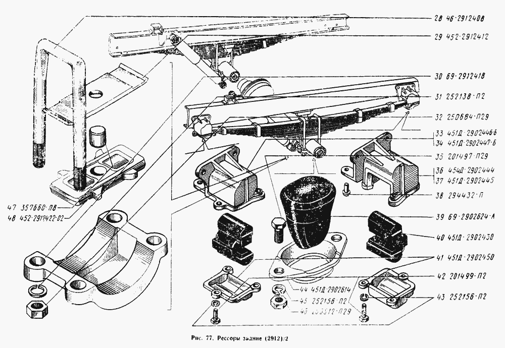 Рессоры задние