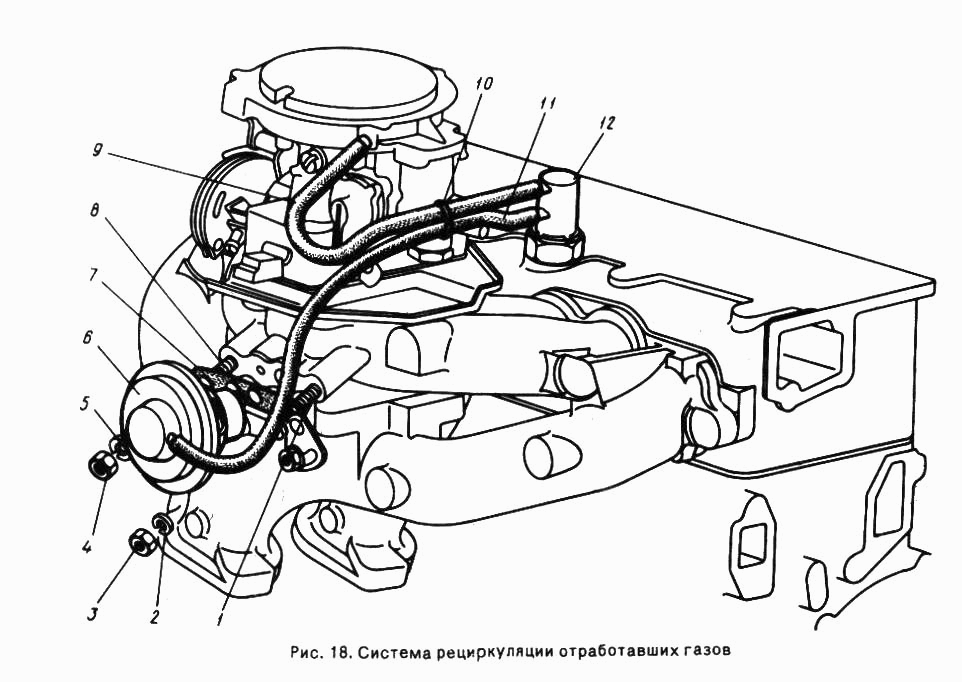 Система рециркуляции отработавших газов