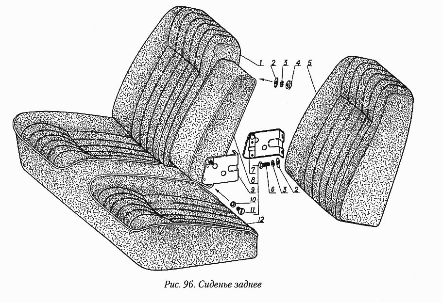 Сиденье заднее