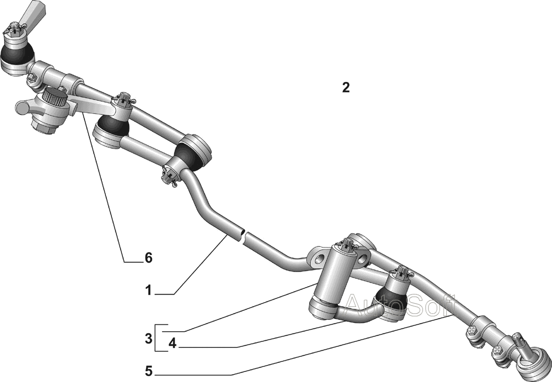 Рулевая трапеция автомобилей с гидроусилителем рулевого управления (ГУР)