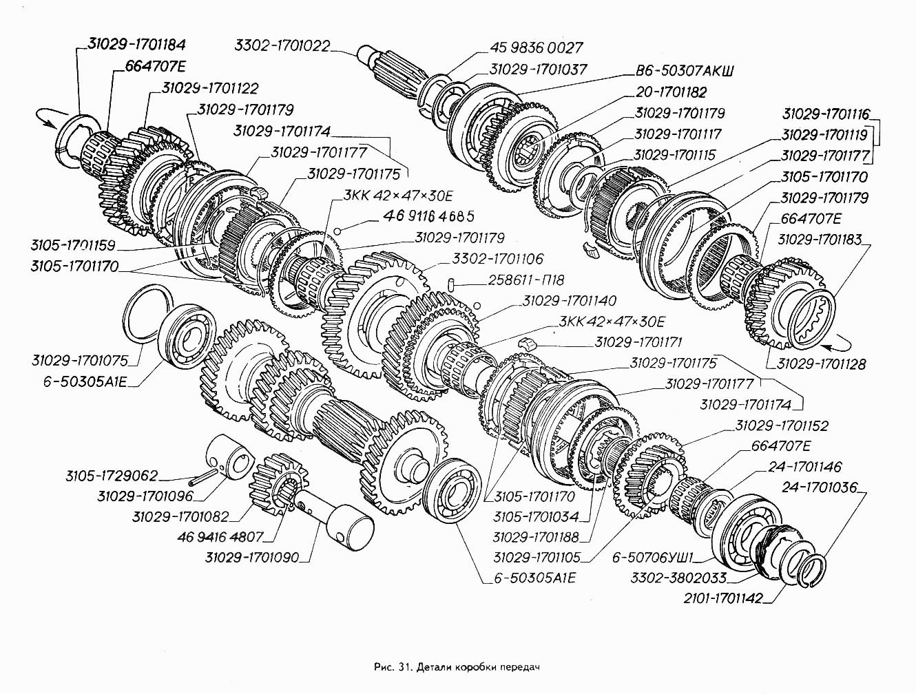 Детали коробки передач