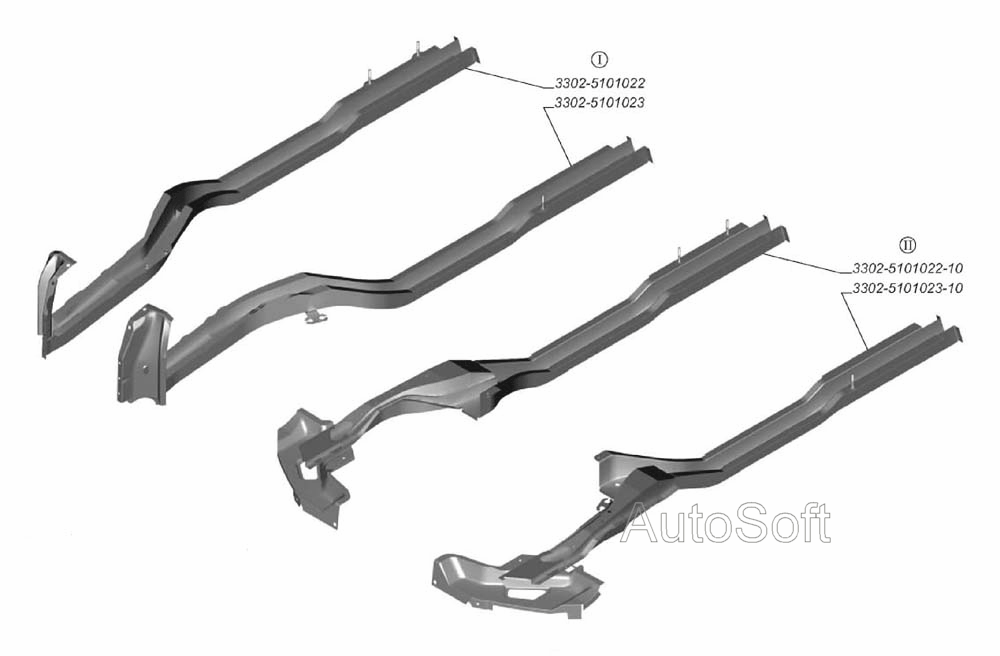 Лонжероны пола кабины