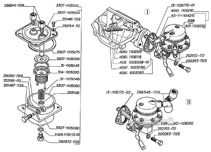 Фильтр грубой очистки топлива, бензонасос