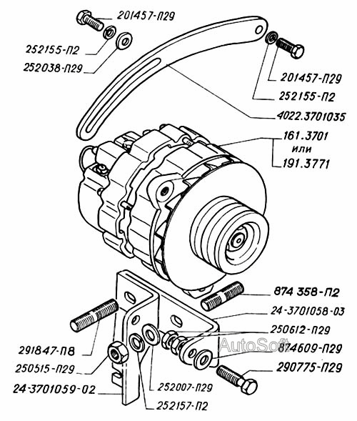 Генератор двигателей ЗМЗ-402