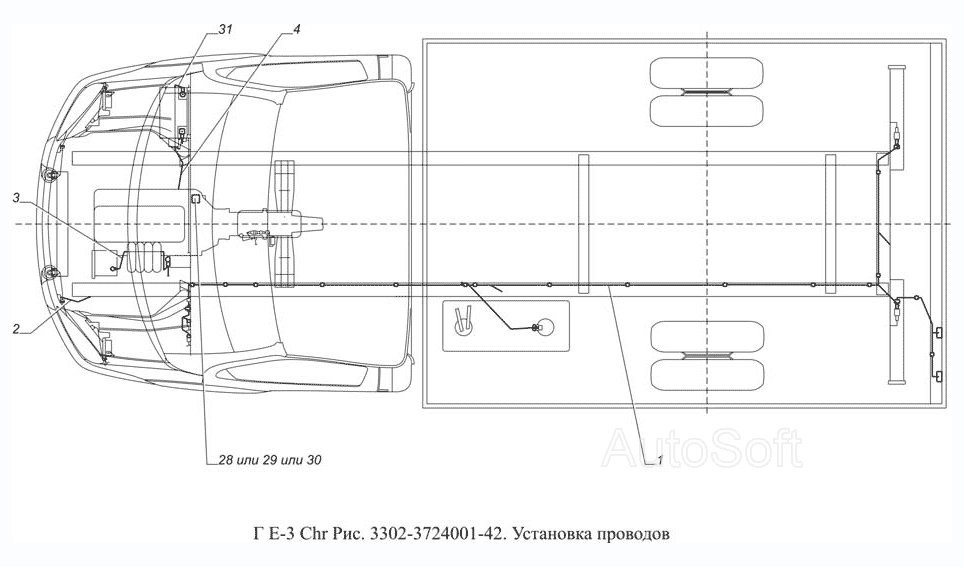 3302-3724001-42. Установка проводов