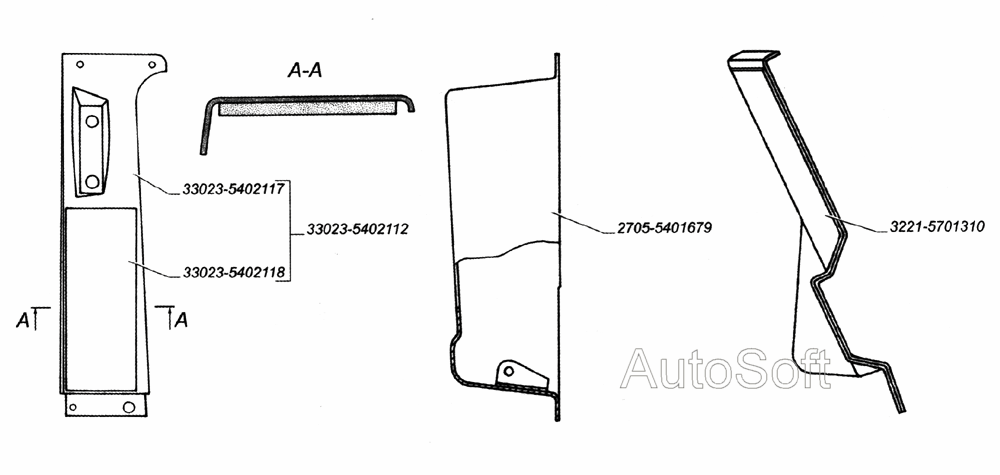 Обивка передней стойки боковины верхняя правая в сборе, вставка панели боковины, усилитель рейки крыши правый