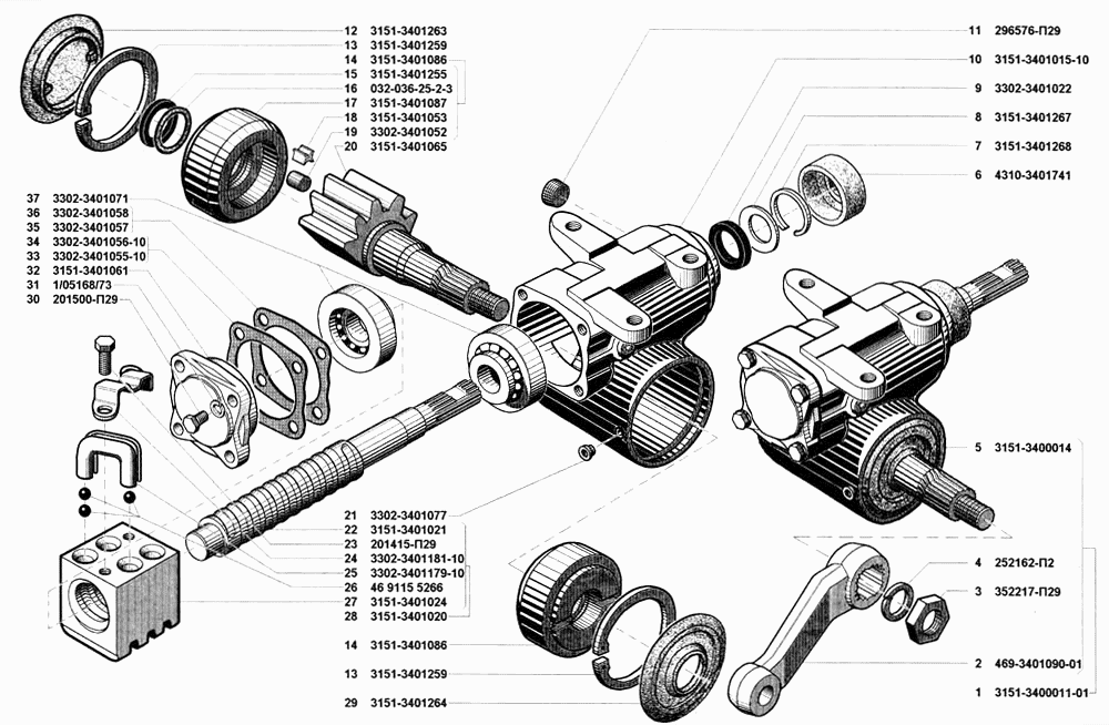 Управление рулевое в сборе, управление рулевое