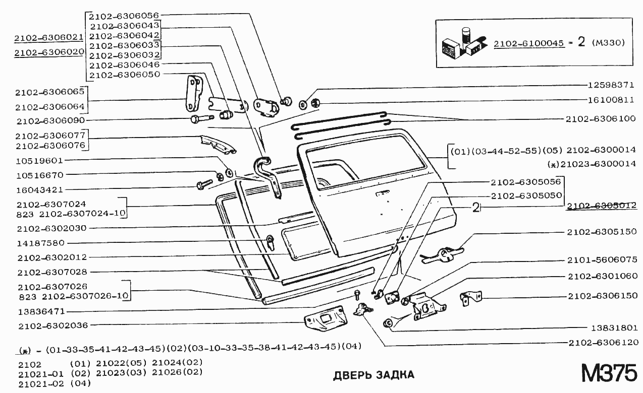 Дверь задка