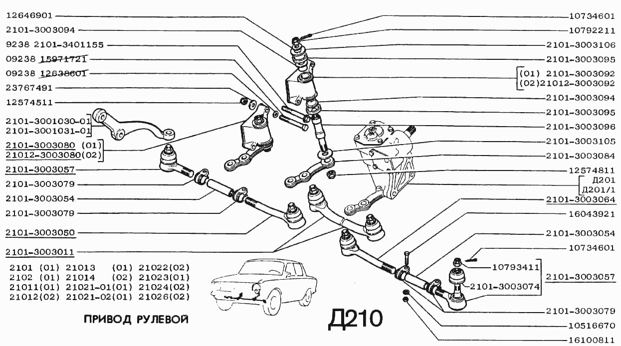 Привод рулевой