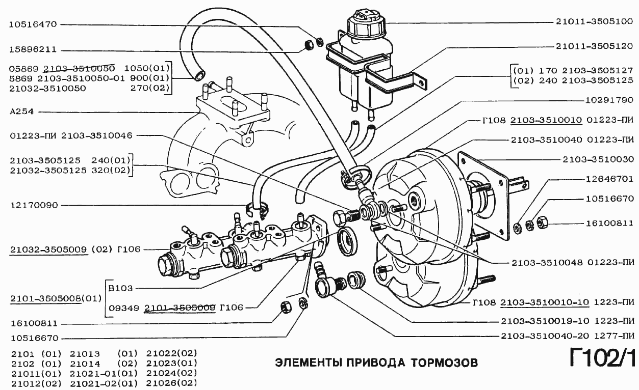 Механизм управления тормозами