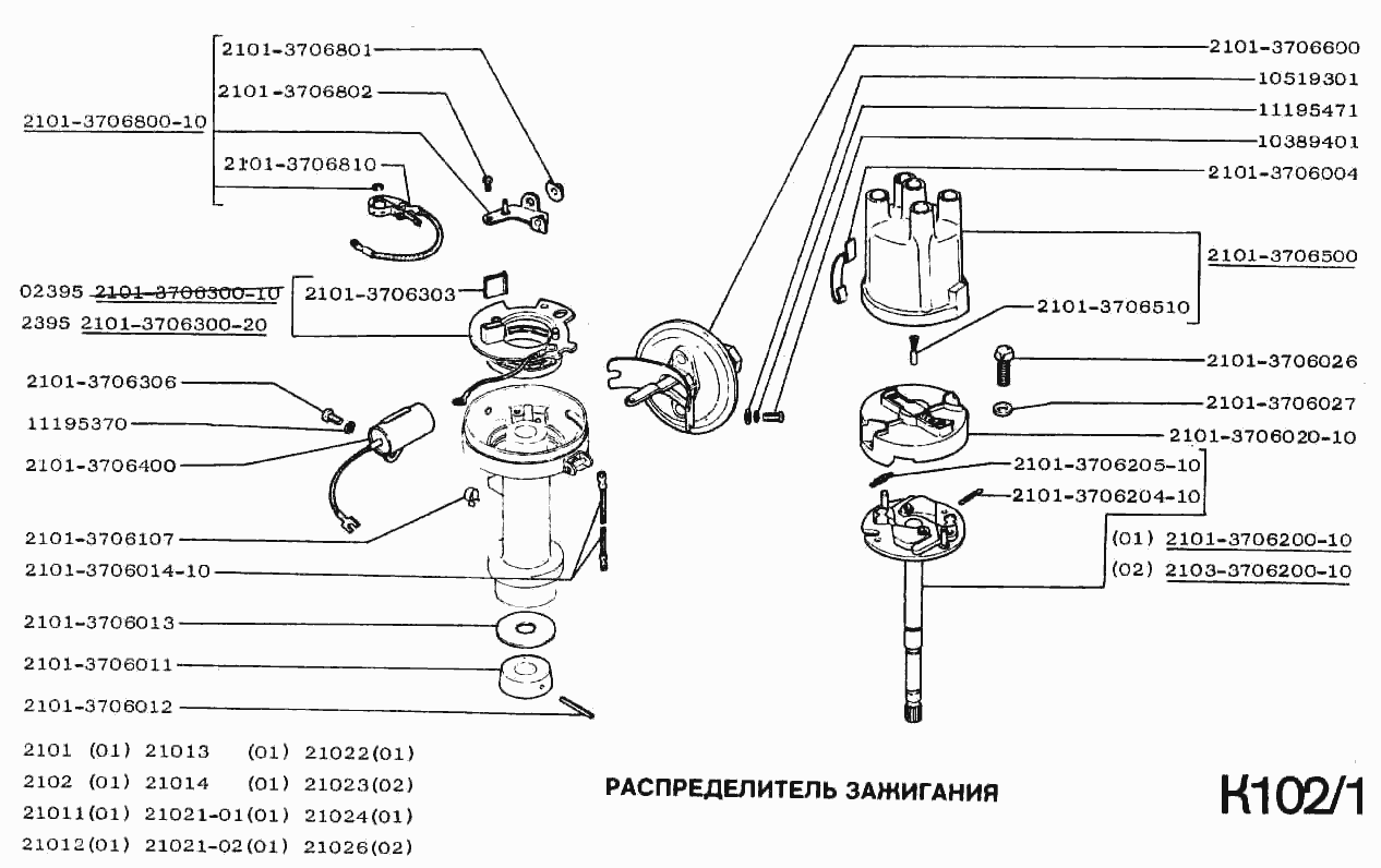 Распределитель зажигания