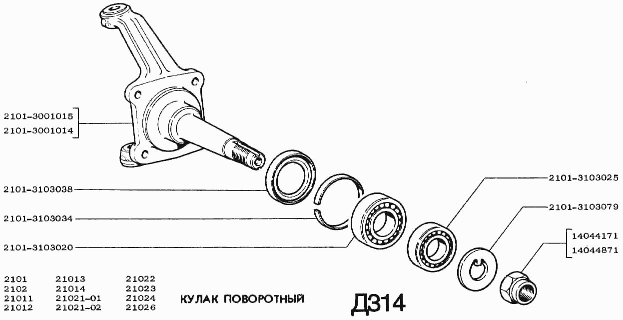 Кулак поворотный