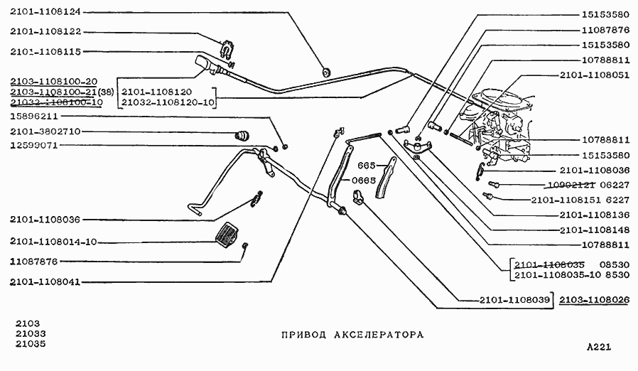 Привод акселератора
